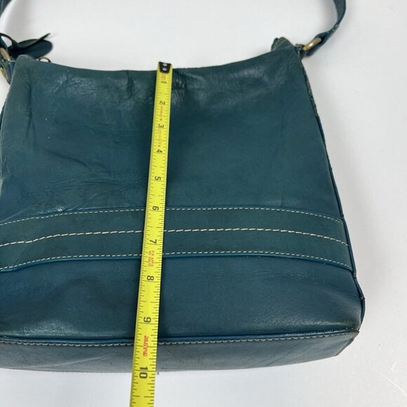 Vintage Relativity Green‎ Leather Hobo Bag Shoulder Purse Boho Chic Summer Vibes - Picture 6 of 12